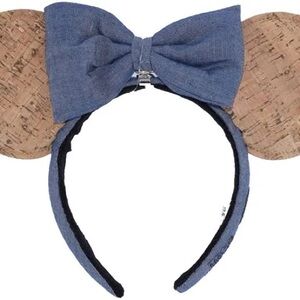 Disneyland Cork Pin Ears with Removable Bow